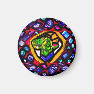 Groene Dragon Diamonds Sleutelhanger Magneet