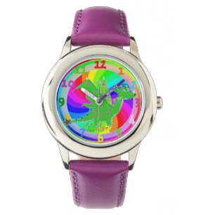 Groene Dragon Kinder Watch klantgerichte Name Kimb Horloge