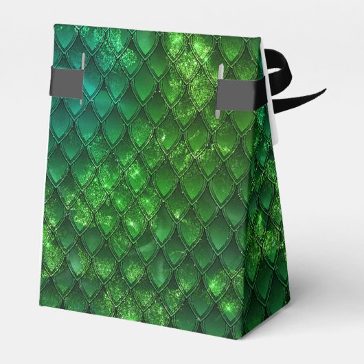 Groene Dragon Schalen Gouden Verjaardag Dank u Bedankdoosjes (Achterkant)