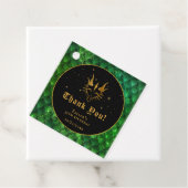 Groene Dragon Schalen Gouden Verjaardag Dank u Bedankjes Labels (In situ)