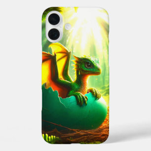 Groene Dragon-telefoonhoes iPhone 16 Plus Hoesje