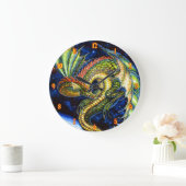 Groene Dragon Wall klok (Huis)