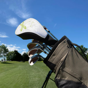 Groene Dragonfly Aangepast Golfkopje Hoesje Golfheadcover