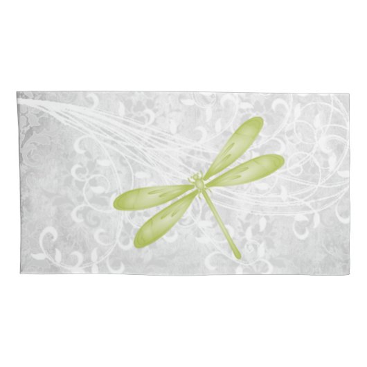 Groene Dragonfly - Aangepast Hoesje voor piloot Kussensloop (Achterkant-Rechts)