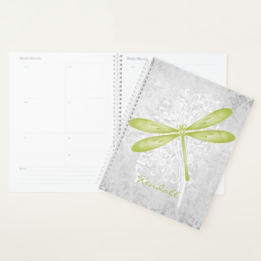 Groene Dragonfly - Gepersonaliseerde Planner (Display)