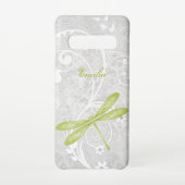 Groene Dragonfly personaliseren Samsung Galaxy Hoesje (Achterkant)