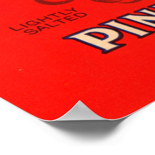 Groene drakenmerk en zalmlabel poster (Hoek)