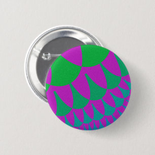 Groene drakenschalen ronde button 5,7 cm
