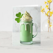 Groene Drank Viering Kaart (Gele Bloem)