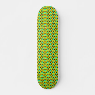 Groene driehoekspatroon skateboard