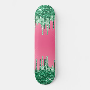 Groene drifters roze roze watermeloen kleur skateboard