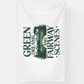 Groene dromen, Golf Trendy Spandoek (Verticaal)