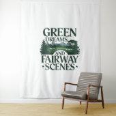 Groene dromen, Golf Trendy Wandkleed (In situ)