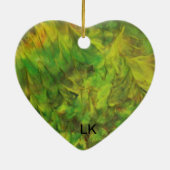 groene droom keramisch ornament (Achterkant)