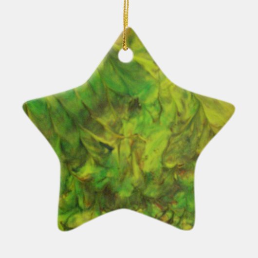 groene droom keramisch ornament (Voorkant)