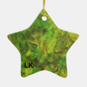 groene droom keramisch ornament (Achterkant)