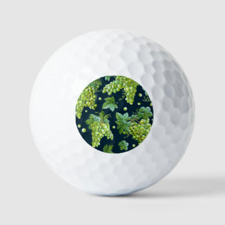 Groene druif: Waterverf donker patroon Golfballen
