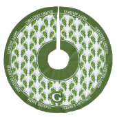 Groene druiven boomrok kerstboom rok (Voorkant)