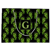Groene Druiven Grote Geschenktas Groot Cadeauzakje (Achterkant)