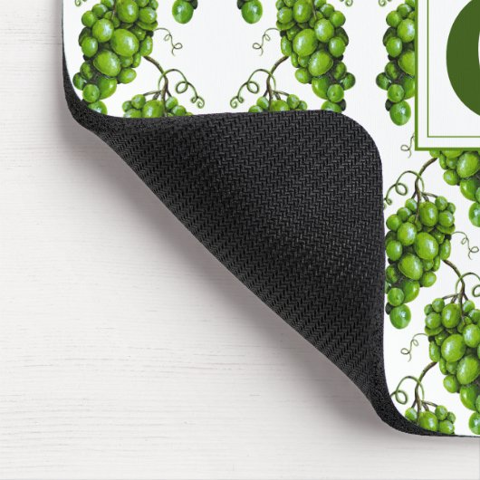 Groene druiven Mousepad Muismat (Hoek)