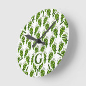 Groene druiven wandklok ronde klok (Hoek)