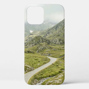 GROENE DRUKVELD EN MOUNTAS iPhone 12 HOESJE