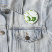 Groene duim ronde button 5,7 cm (In situ)
