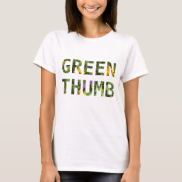 Groene duim t-shirt