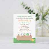 Groene Duimen Planter Box Kids Verjaardagsfeest Kaart (Staand voorkant)