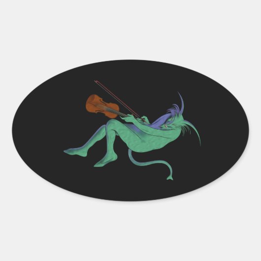 Groene Duivel Soloist Sticker (4 tellen) (Voorkant)