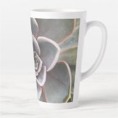 Groene Echeveria Close-up Latte Mok (Rechts)