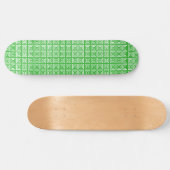 Groene Echo Squares Skateboard (Horizontaal)