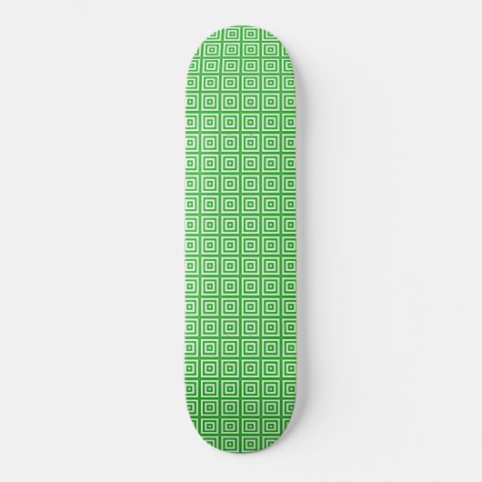 Groene Echo Squares Skateboard (Voorkant)