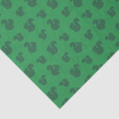 Groene eekhoornpatroon tissuepapier (Detail)