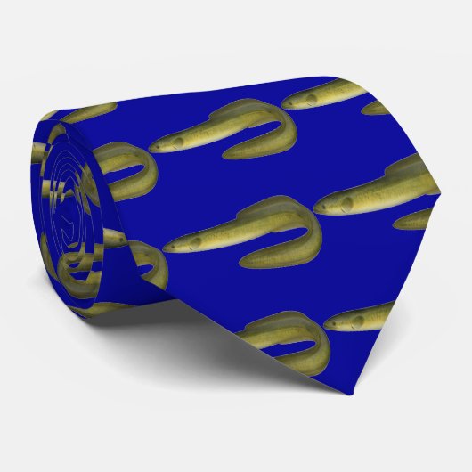 Groene Eel Stropdas (Opgerold)