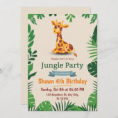 Groene Eenvoudige Leuke Verjaardagsuitnodiging Kaa Bedankkaart (Voorkant / Achterkant)