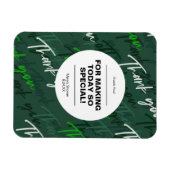 Groene eenvoudige, minimale flatpanel met dank voo magneet (Horizontaal)