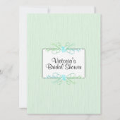 Groene EenvoudigheidsBridal Uitnodiging (Achterkant)