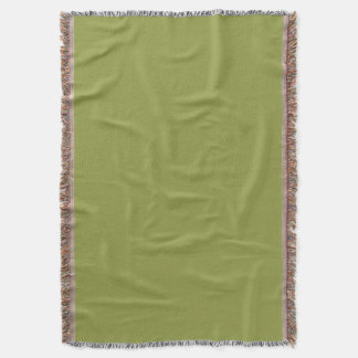 Groene effen kleur avocado salie #939c43 deken