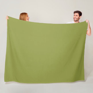 Groene effen kleur avocado salie #939c43 fleece deken