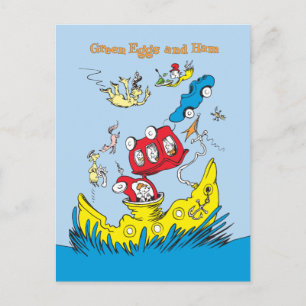 Groene eieren en am   Ik vind ze nergens leuk Briefkaart