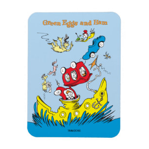 Groene eieren en am   Ik vind ze nergens leuk Magneet