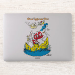 Groene eieren en am Ik vind ze nergens leuk Sticker