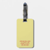 Groene eieren en am | Sam-I-Am Bagagelabel (Achterkant verticaal)