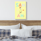 Groene eieren en am | Sam-I-Am Canvas Afdruk (Insitu (Slaapkamer))