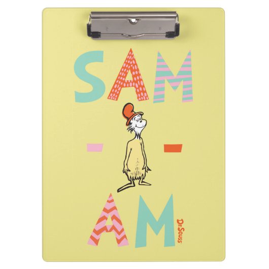 Groene eieren en am | Sam-I-Am Klembord (Voorkant)