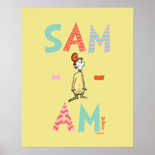 Groene eieren en am   Sam-I-Am Poster