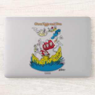 Groene eieren en ham Ik hou er nergens van Sticker