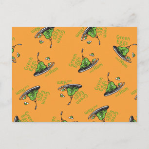 Groene Eieren en Ham Patroon Briefkaart