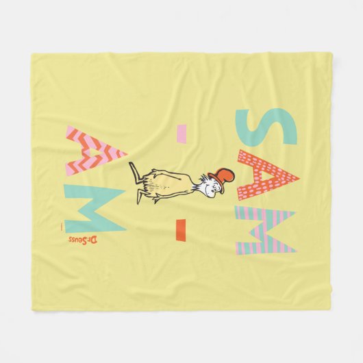 Groene eieren en ham| Sam-I-Am Fleece Deken (Voorkant (Horizontaal))